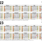 2022 2023 Two Year Calendar Free Printable PDF Templates