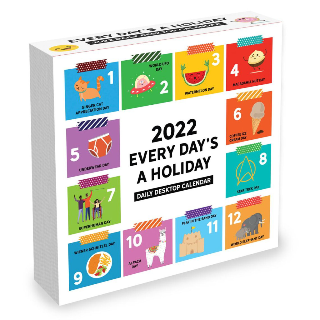 2022 Every Day s A Holiday Daily Desktop Calendar Walmart