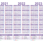 2023 And 2022 Monthly Calendar Printable