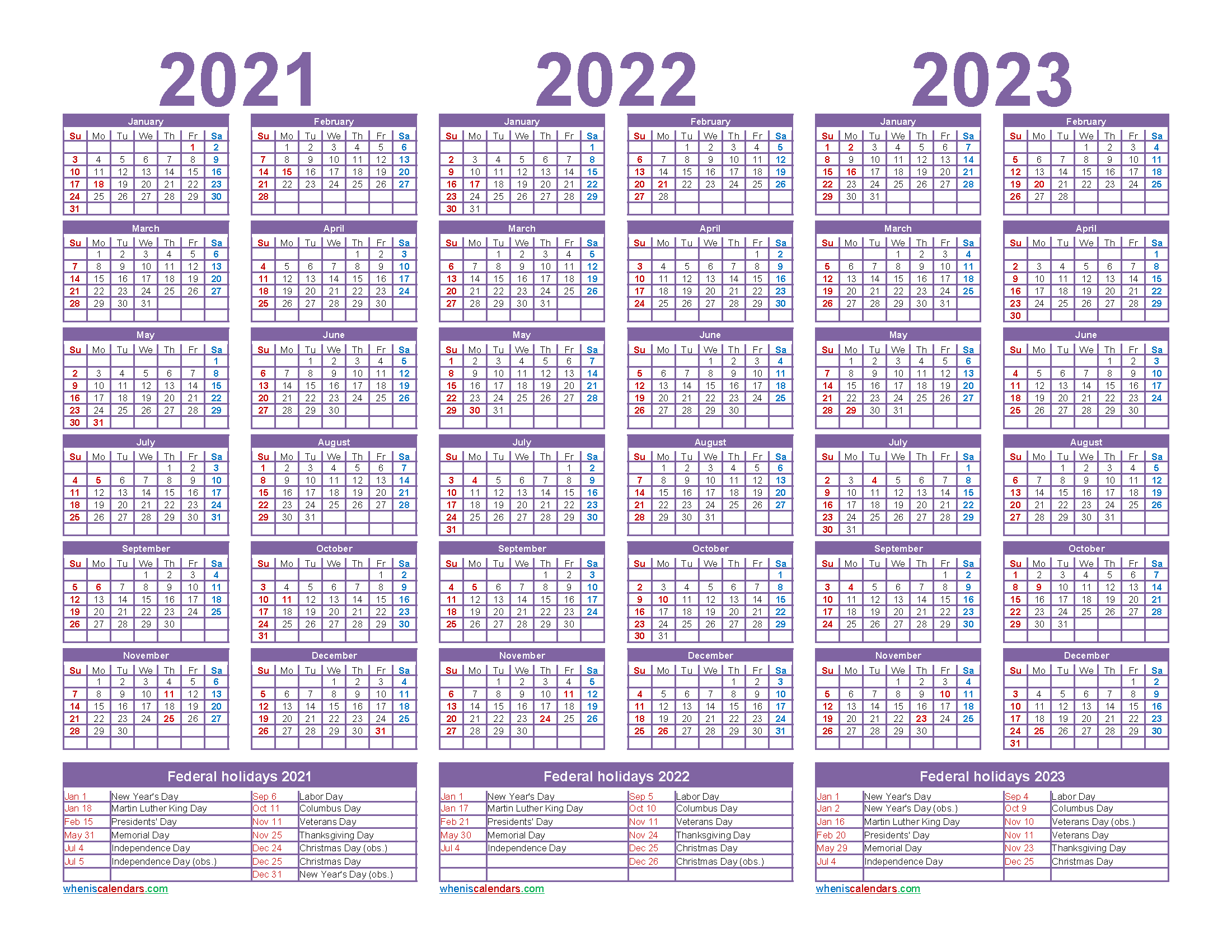 2023 And 2022 Monthly Calendar Printable