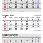 August 2023 Calendar Templates For Word Excel And PDF
