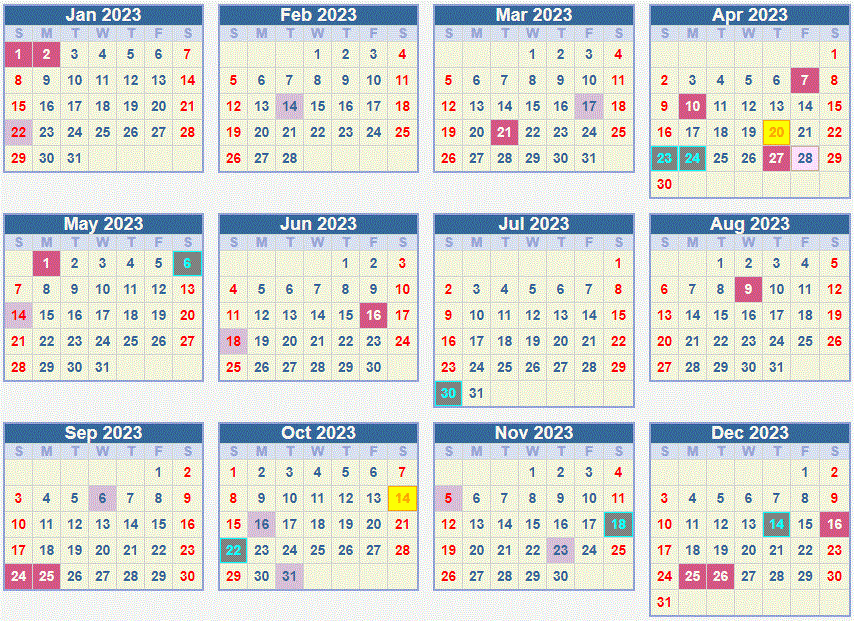 CALENDAR 2023 School Terms And Holidays South Africa