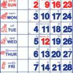 Calendar Official Myanmar Calendar 2021 Printable Myanmar Calendar