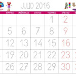 Calendario Julio 2016 Para Anotar June 2016 Calendar With Holidays
