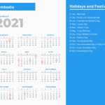 Cambodia Holidays 2021 And Observances 2021