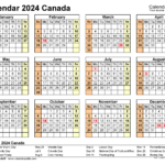 Canada Calendar 2024 Free Printable PDF Templates