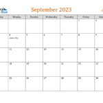 Canada September 2023 Calendar With Holidays