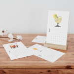 Cocktail Desk Calendar 2023 Etsy