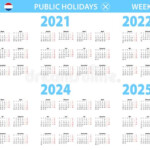 Dutch Calendar 2021 With Numbers In Circles Week Starts On Sunday