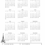 France Calendar 2023 With Holidays Free Printable In PDF