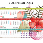 Free Printable 2023 Calendar With Holidays Premium Template 27481