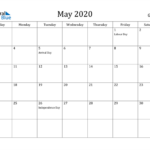 Guyana May 2020 Calendar With Holidays