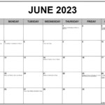 June 2023 Calendar With Holidays