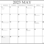 May 2023 Calendar With Holidays