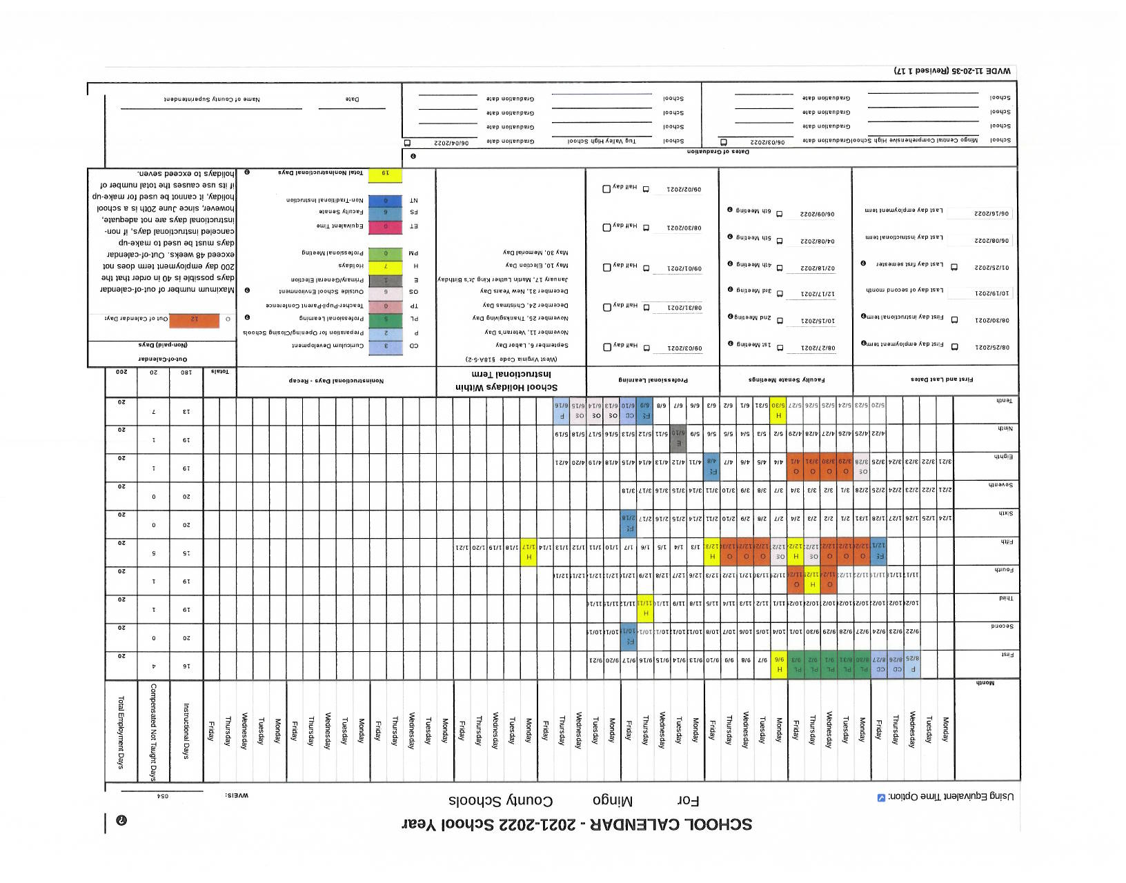 Mingo County Schools Calendar 2022 And 2023 PublicHolidays