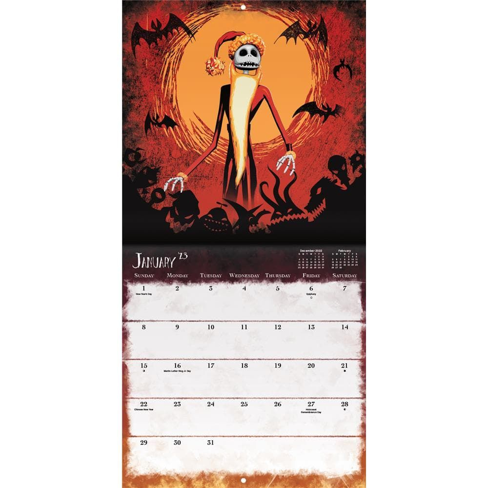 Nightmare Before Christmas 2023 Wall Calendar With Print Exclusive In 