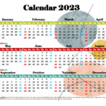 Printable 2023 Yearly Calendar With Holidays Premium Template 2661